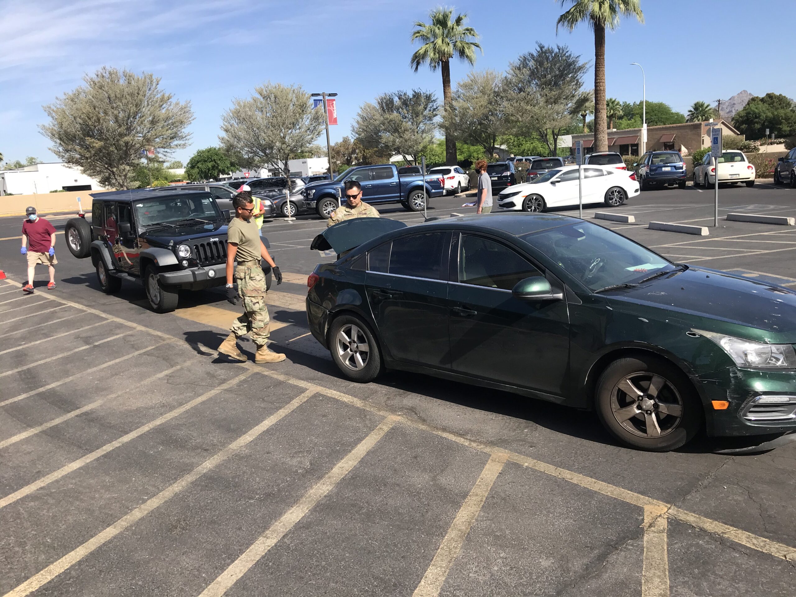 Food bank drive thru